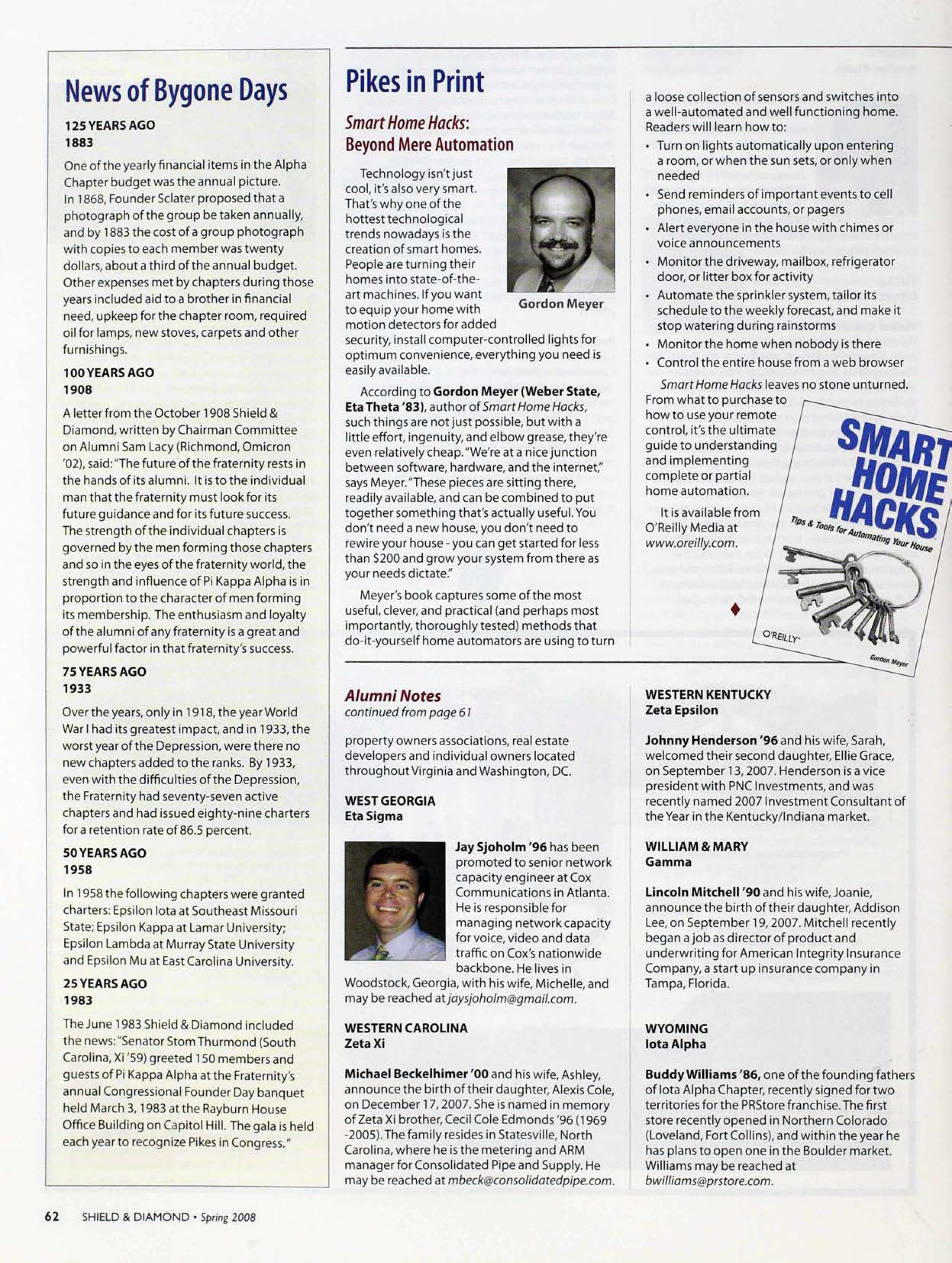 News Of Bygone Days, Spring 2008